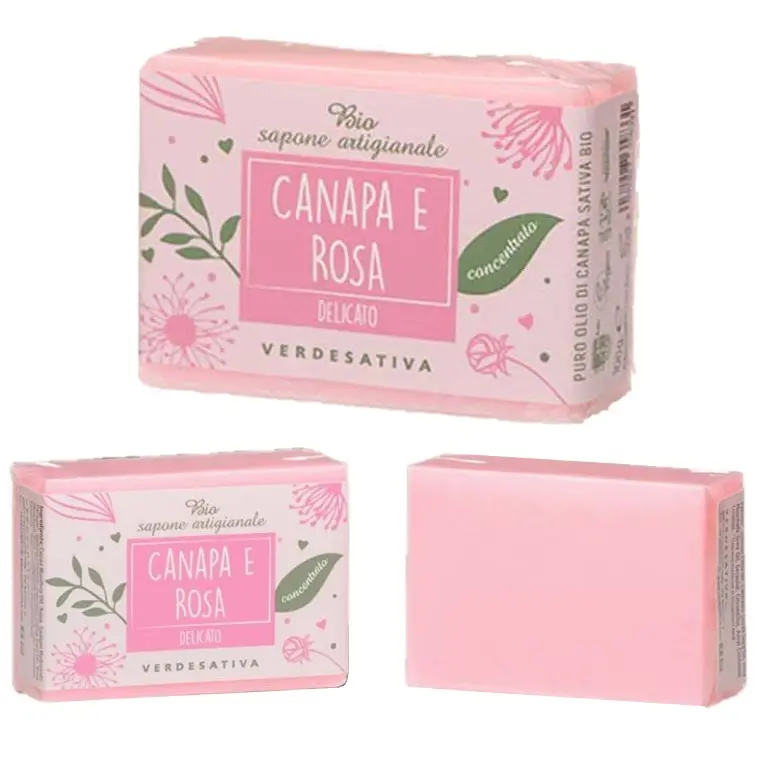 SAPONE BIO CANAPA E ROSA VERDESATIVA
